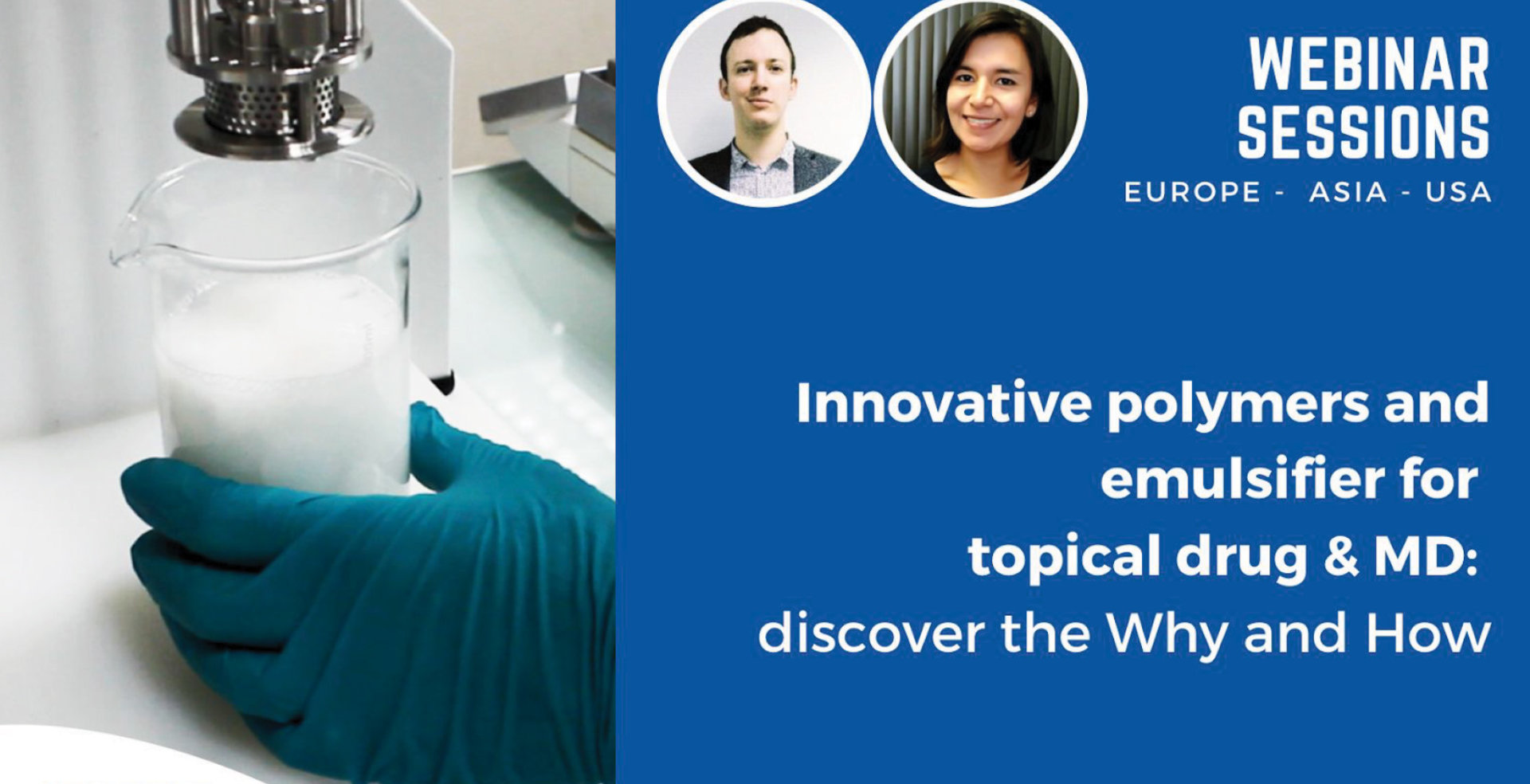 Innovative polymers and emulsifier for topical drug & MD, October 20-21-22
