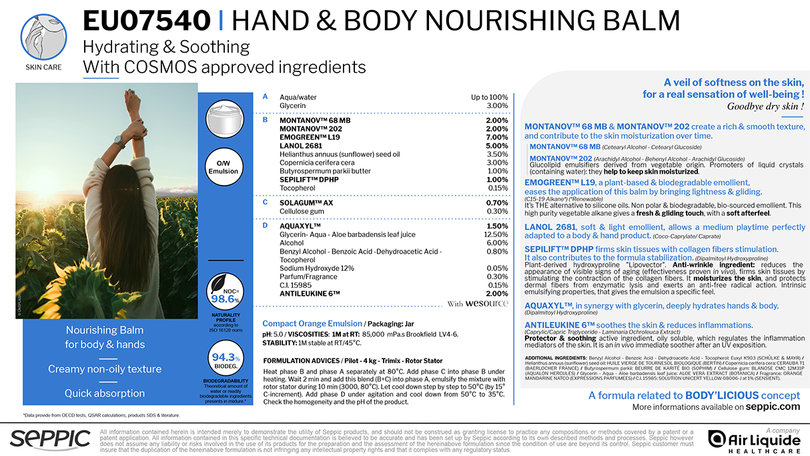 EU07540 - Hand & body nourishing balm