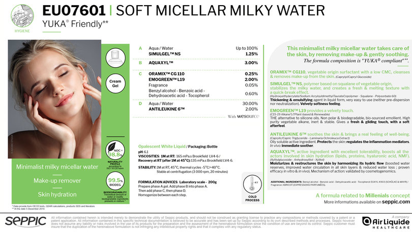 EU07601 - Soft micellar milky water