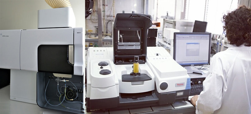 ICP-OES spectrometer & IRFT spectrometer