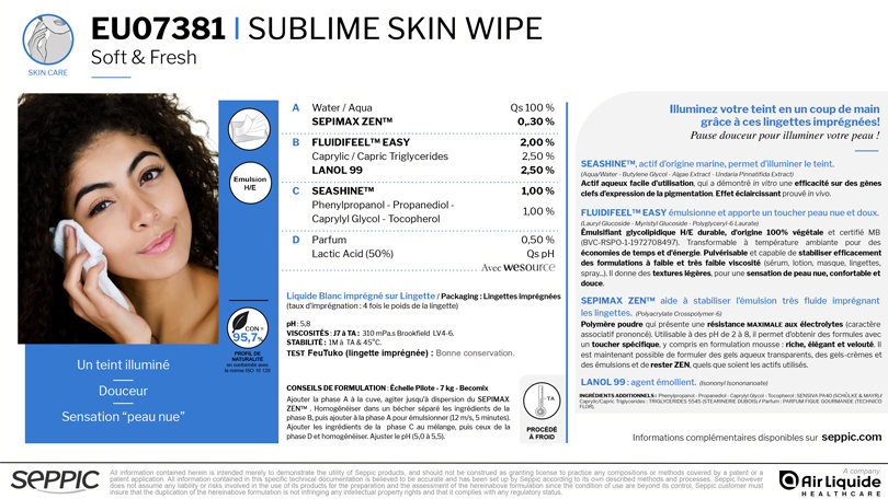 EU07381 - Sublime skin wipe