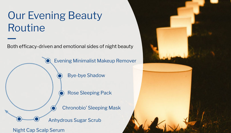 The 6 steps of the night care routine