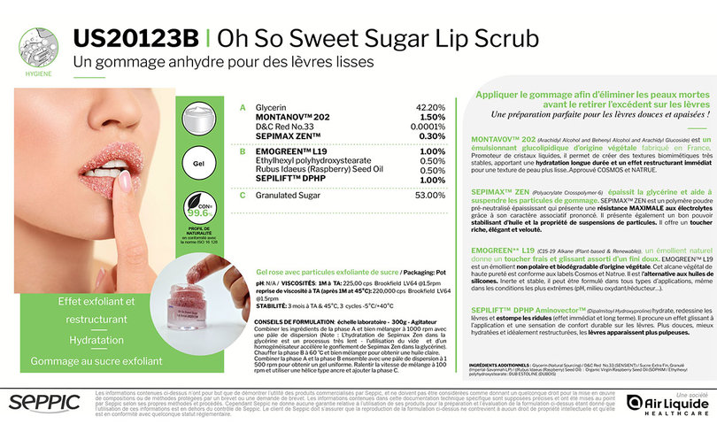 US20123B - Oh So Sweet Sugar Lip Scrub FR