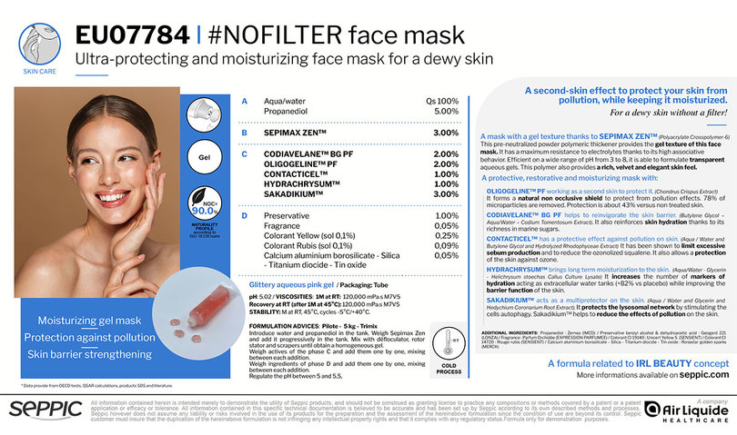 EU07784 - #NOFILTER face mask EN