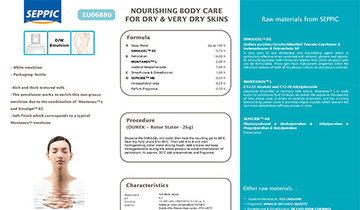 EU06880 - Nourishing body care for dry & very dry skins