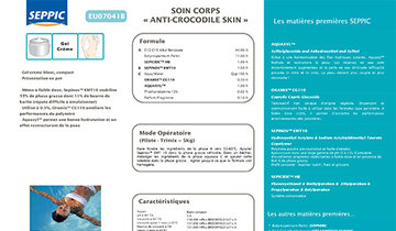 EU07041B - Soin corps « Anti-crocodile skin »