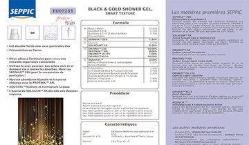 EU07233 - Black & gold shower gel, smart texture
