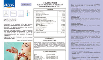 EU07290 - Moussez-moi ! Duo gel douche/bain moussant coriandre et citron vert