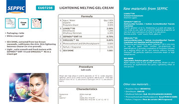  EU07298 - Lightening melting gel-cream