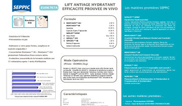 EU06767A - Lift anti-âge hydratant efficacité prouvée in vivo