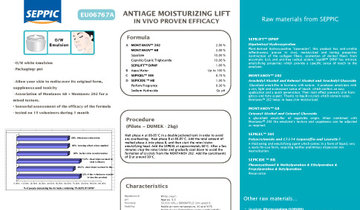 EU06767A - Antiage moisturizing lift in vivo proven efficacy