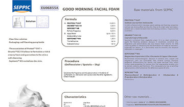 EU06855A - Good morning facial foam