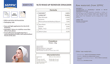EU07173 - W/O make-up remover emulsion