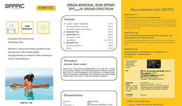 EU06773C - Orga-mineral sun spray SPF VIVO 10 broad spectrum