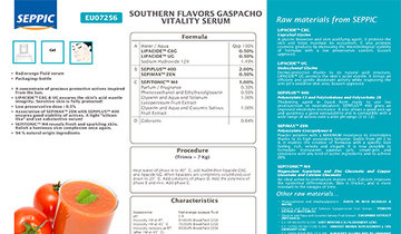 EU07256 - Southern flavors gaspacho vitality serum