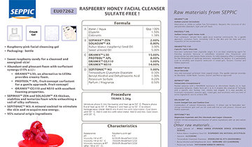 EU07262 - Raspberry honey facial cleanser Sulfate-free!