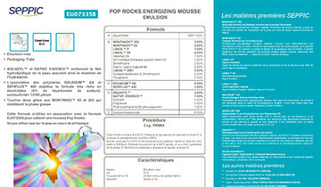 EU07335B - Pop rocks energizing mousse emulsion