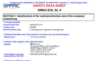 SDS - Simulsol SL 4