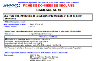 SDS - SIMULSOL SL 10