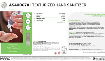AS40067A Texturized hand sanitizer