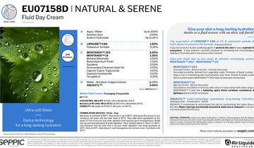 EU07158D - Natural & serene fluid day cream