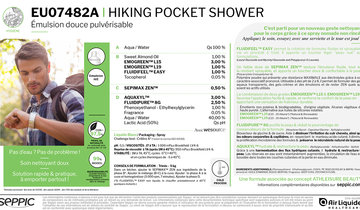 EU07482A - Hiking pocket shower soft sprayable emulsion