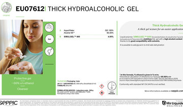 EU07612 Thick hydroalcoholic gel