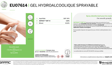 EU07614 Sprayable hydroalcoholyc gel