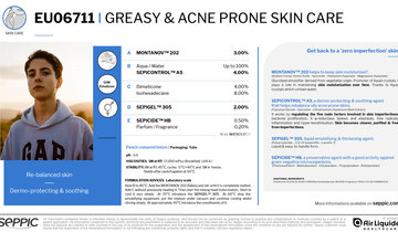 EU06711 Greasy and acne prone skin care