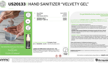 US20133 Hand sanitizer “Velvety Gel”
