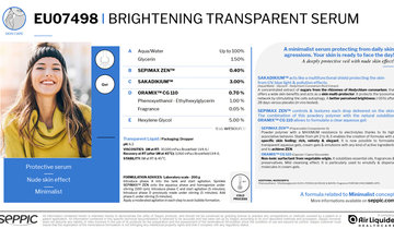 EU07498 - Brightening transparent serum