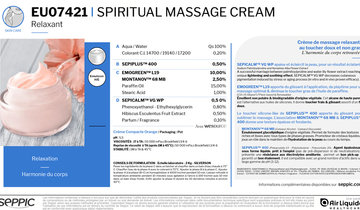 EU07421 - Spiritual massage cream relaxing