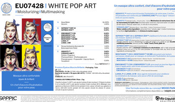 EU07428 - White Pop Art #moisturizing #multimasking