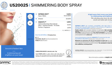 Shimmering body spray - US20025