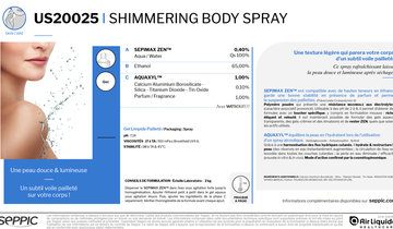 Shimmering body spray - US20025