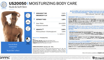US20050 - Moisturizing body care nude and soft skin