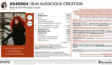 AS40064 - BnH audacious creation body and hair red dye cream