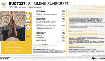 EU07227 - 100% natural slimming sunscreen SPF 30