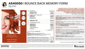 AS40050 Bounce back memory foam