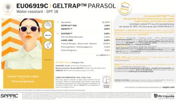 EU06919C - GELTRAP  parasol water-resistant SPF 18 