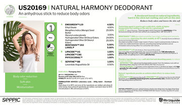 US20169 - Natural harmony deodorant