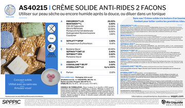 AS40215 Crème solide anti-rides 2 façons