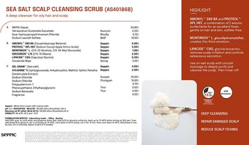 SEA SALT SCALP CLEANSING SCRUB AS40186B